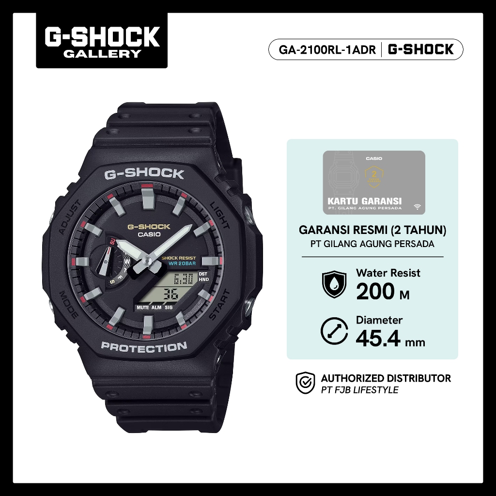 G-Shock Jam Tangan Pria GA-2100RL-1ADR Analog Digital