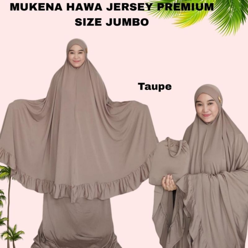 mukena hawa jersey premium jumbo