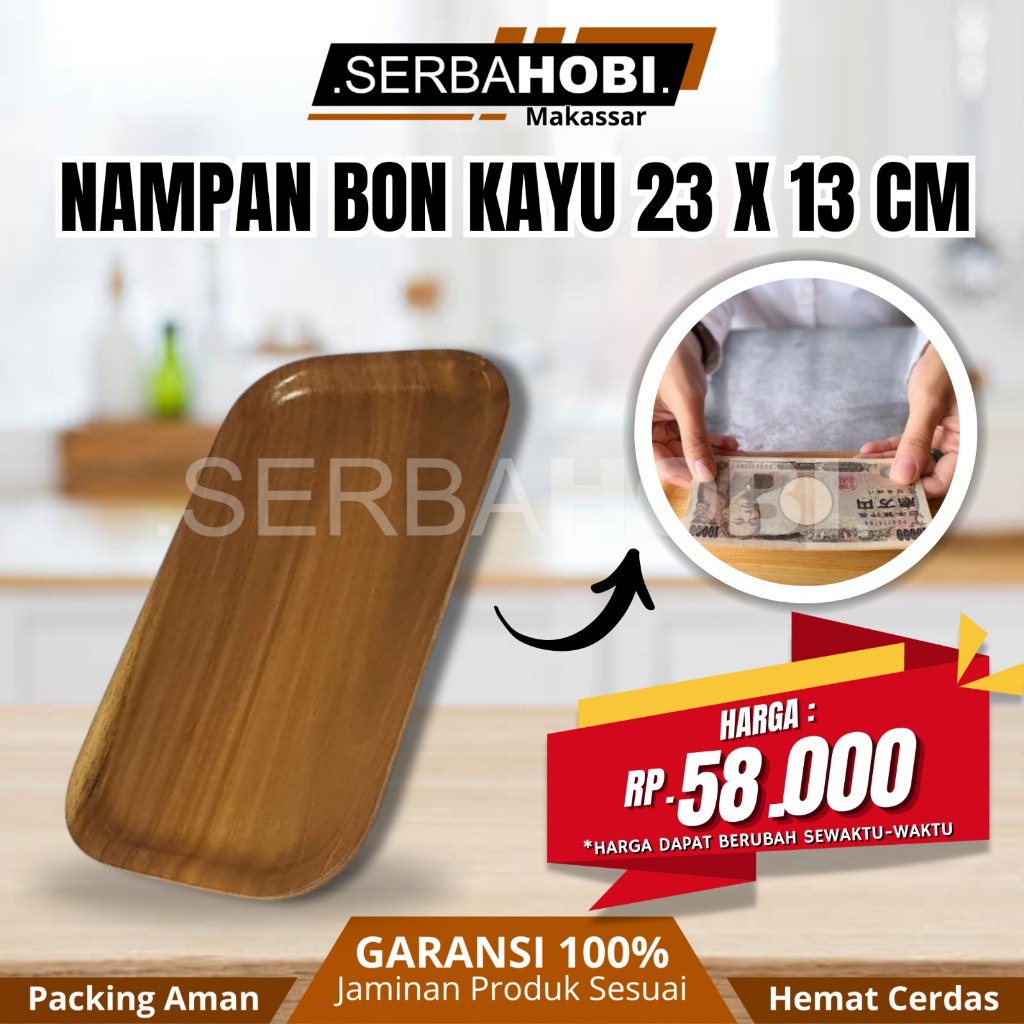 Nampan Kayu Bon Uang / Bill Tray / Bon Nota