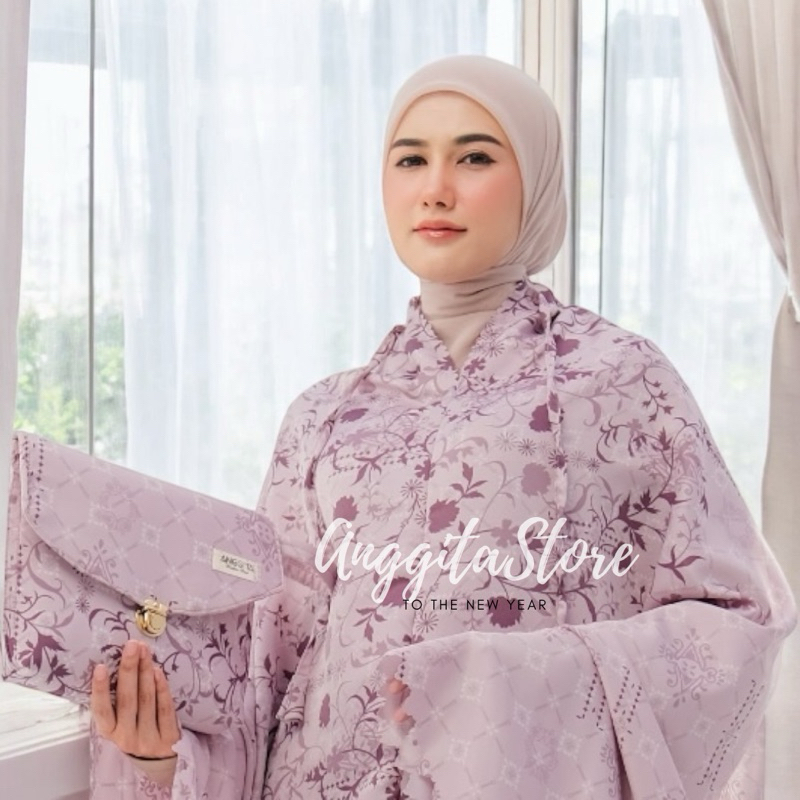 Anggita - Mukena Maxmara Silk Premium Motif Jumbo Silk Premium Mewah Best Dail