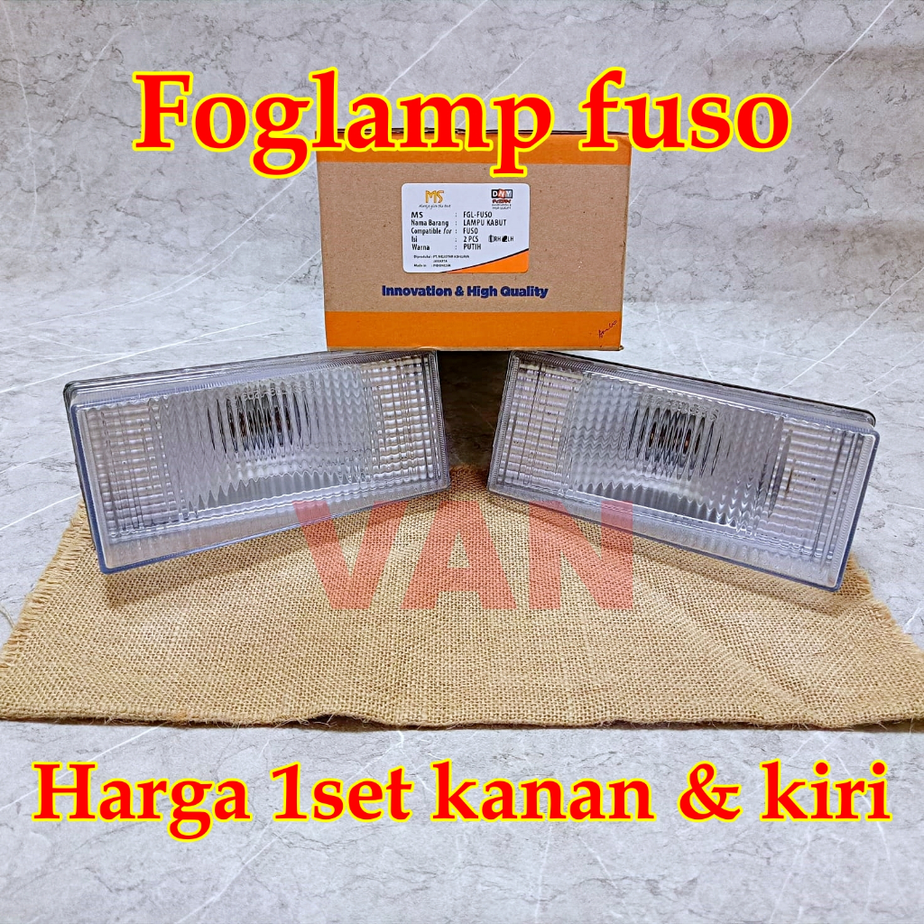 FOGLAMP FUSO FIGHTER - LAMPU BEMPER/BUMPER FUSO - LAMPU KABUT FUSO 1SET KANAN & KIRI