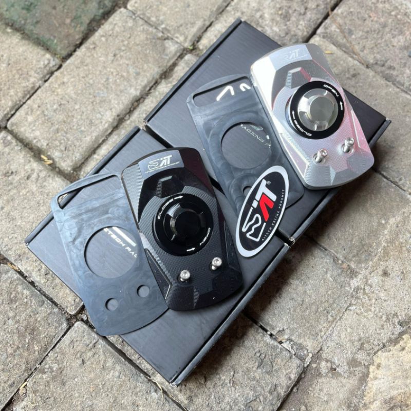TUTUP TANGKI RX KING ORIGINAL AITECH TUTUP TANGKI RX KING HITAM & SILVER ALUMUNIUM PRODUCK AITECH