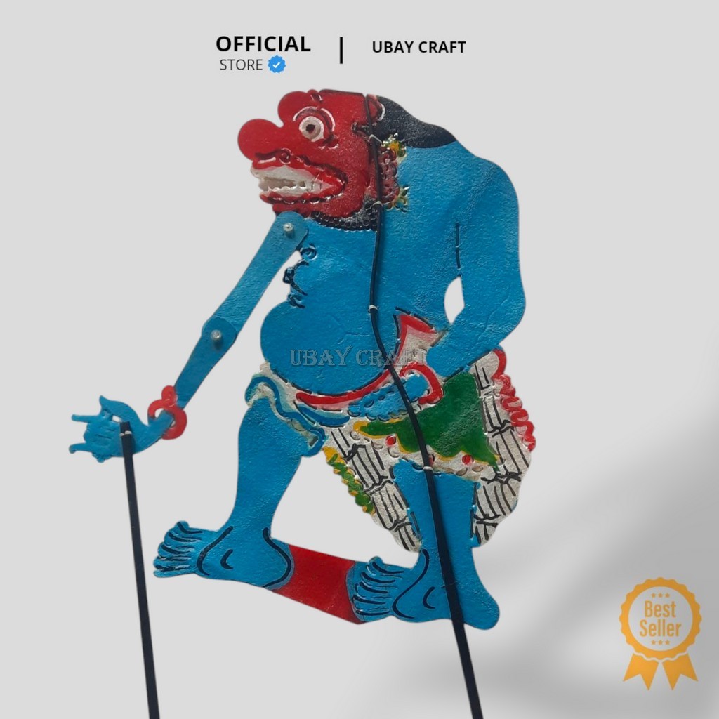 WAYANG KULIT SAPI TERMURAH BUTO PUNUK -+45 CM KULIT ASLI