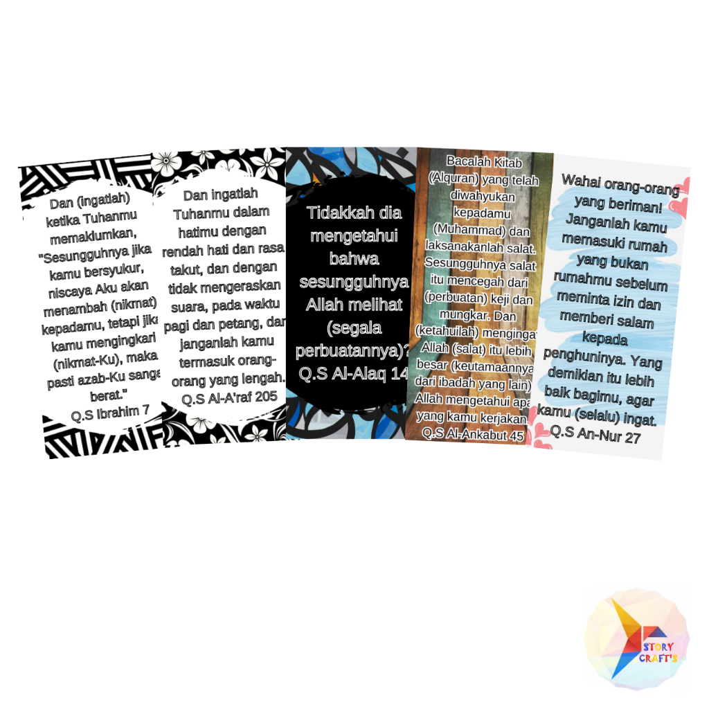 

Scrapbook Sticker Ayat Alquran Tema Umum 2 Umat Muslim