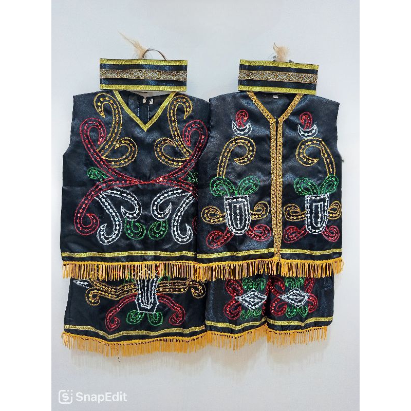 FREE ONGKIR BAJU DAYAK ANAK TK SD LAKI DAN PEREMPUAN / PAKAIAN ADAT ANAK DAYAK