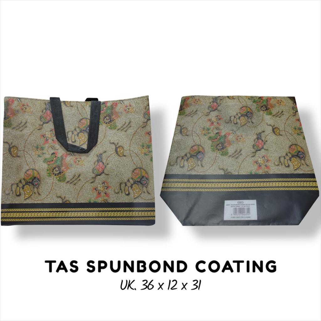 

1 Pack / 12 Pcs Tas Spunbond Coating Uk 36 X 12 X 31 Cm Motif BATIK Merek KIKY