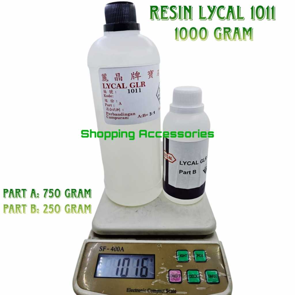 Resin bening Lycal keras - Lycal 1011 - 1000 gram