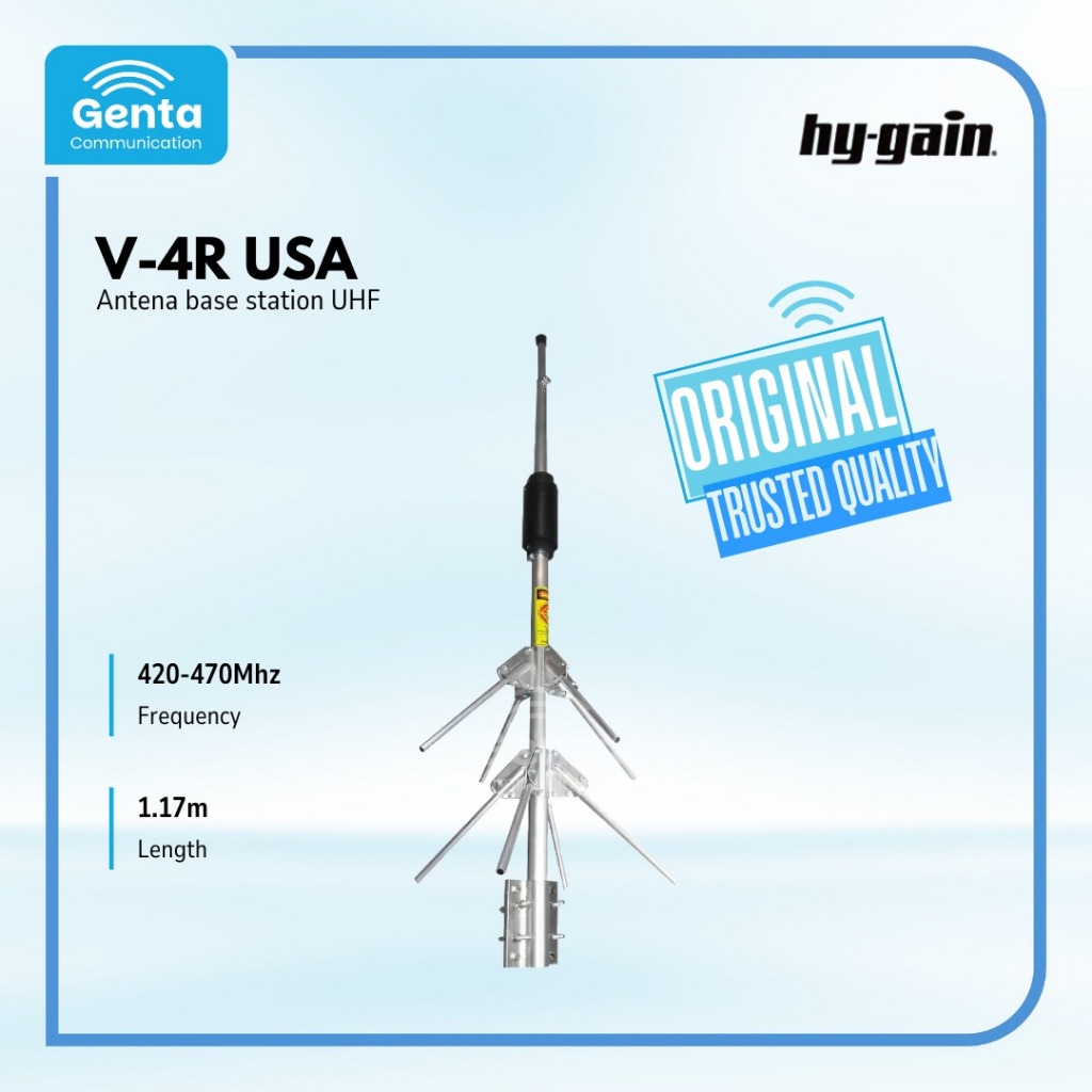 ANTENA HY-GAIN V4R / HYGAIN V4R ANTENA UHF 420-470Mhz USA GARANSI BARU ORIGINAL TERMURAH