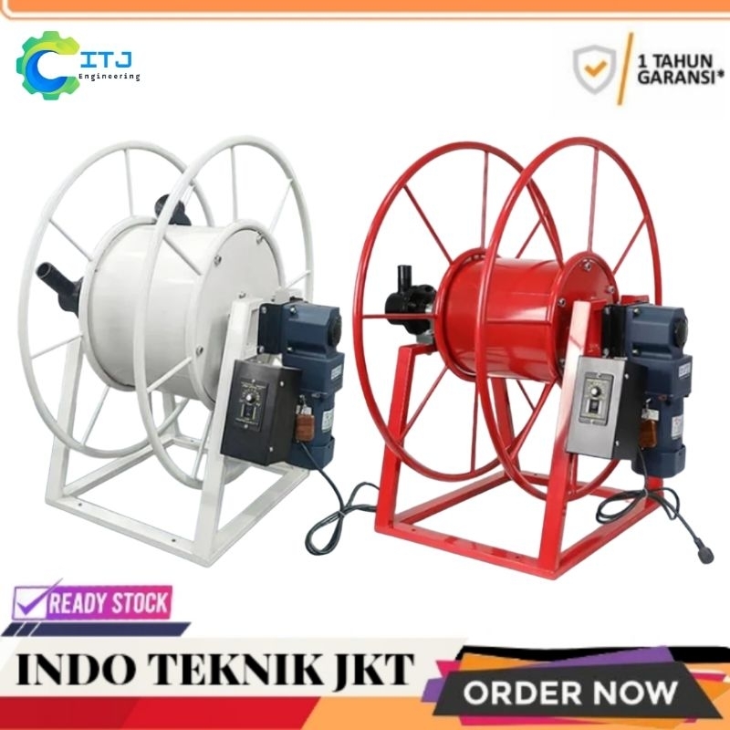 OTOMATIS HOSE REEL 1.5 INCH - 2 INCH ELEKTRIK HOSE RELL BBM 1" IN - 2" IN HOSE REEL SELANG SOLAR BBM
