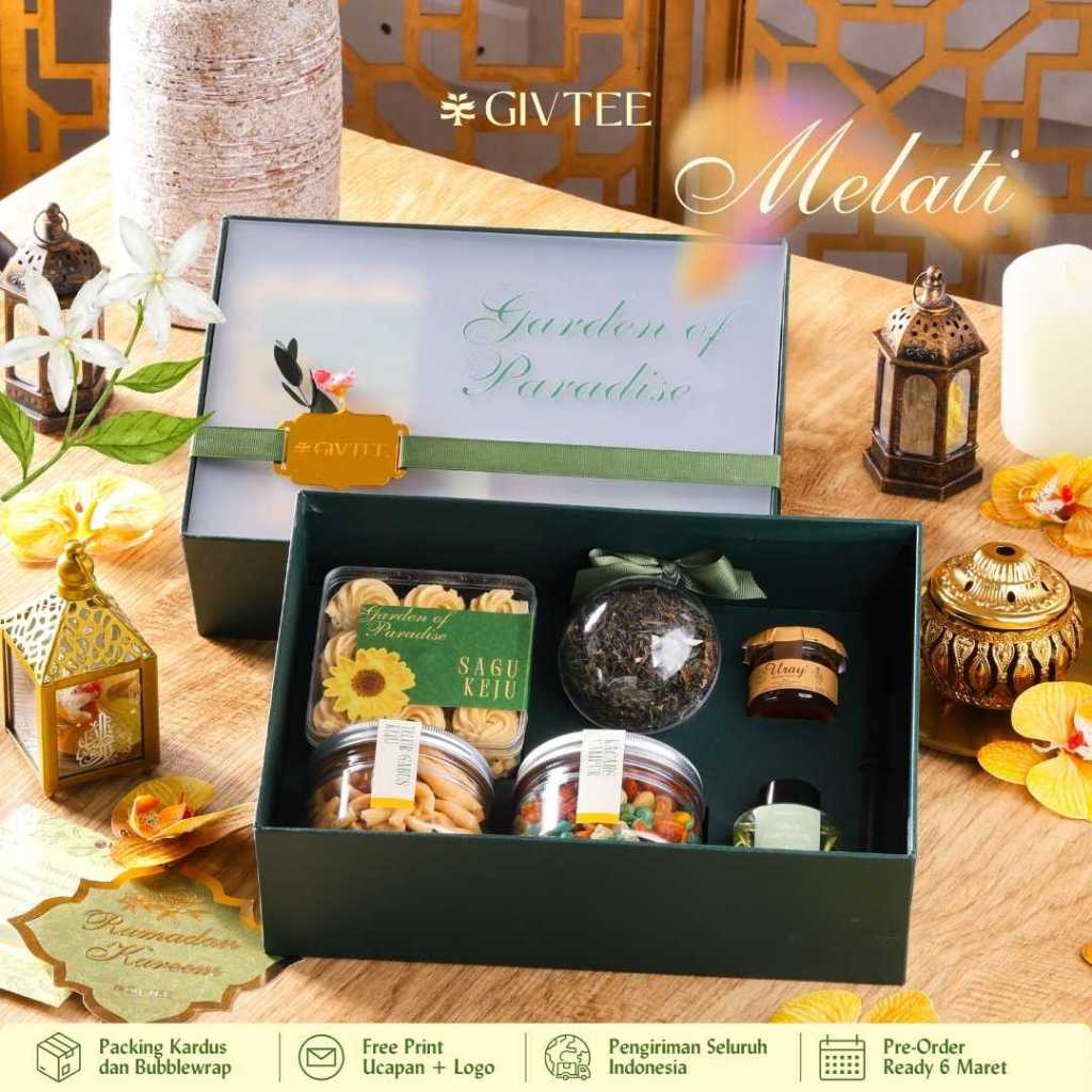 

GIVTEE Hampers Lebaran 2025 | MELATI - Hampers Premium Lebaran Idulfitri Mewah Unik