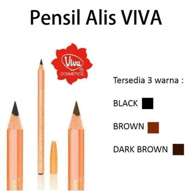 Viva Pensil Alis Original 100% Viva Eyebrow Pensil Alis Limited Original