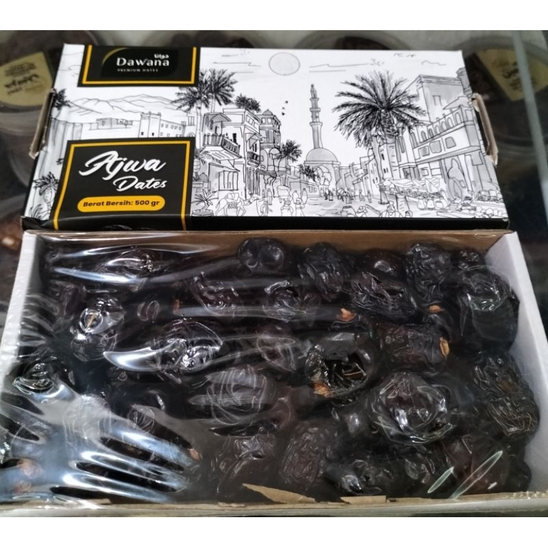 

Kurma Ajwa kurma nabi 500gr dawana