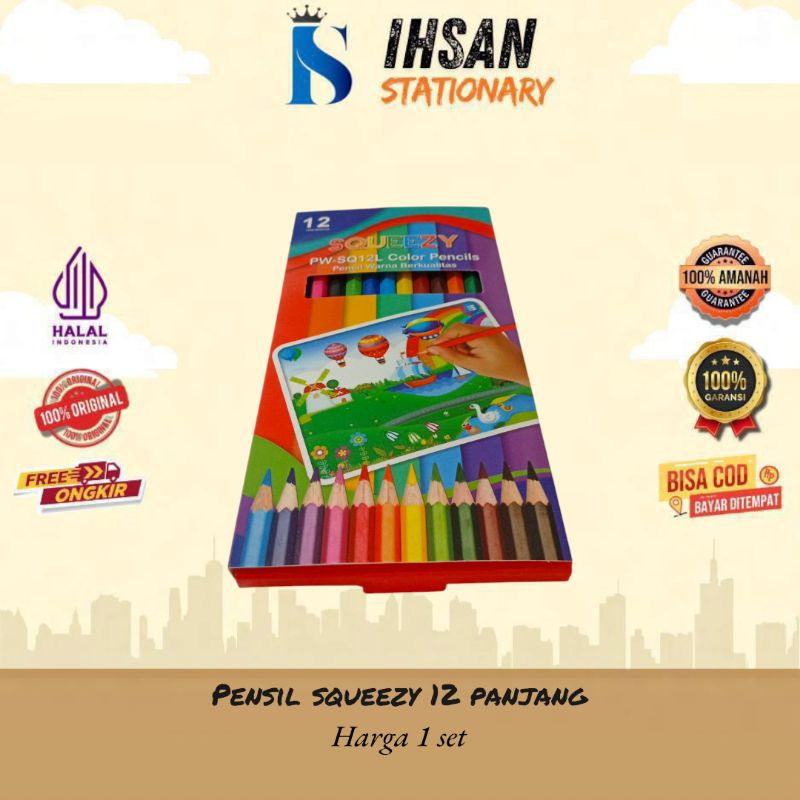 

pensil warna squeezy 12 panjang (1 set)