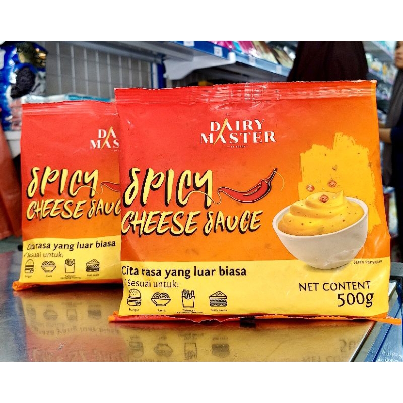 

Dairy Master Spicy Cheese Sauce 500/Saus Keju Spicy/Cheese Sauce Spicy 500gr/Saus Keju Pedas Gurih 500gr