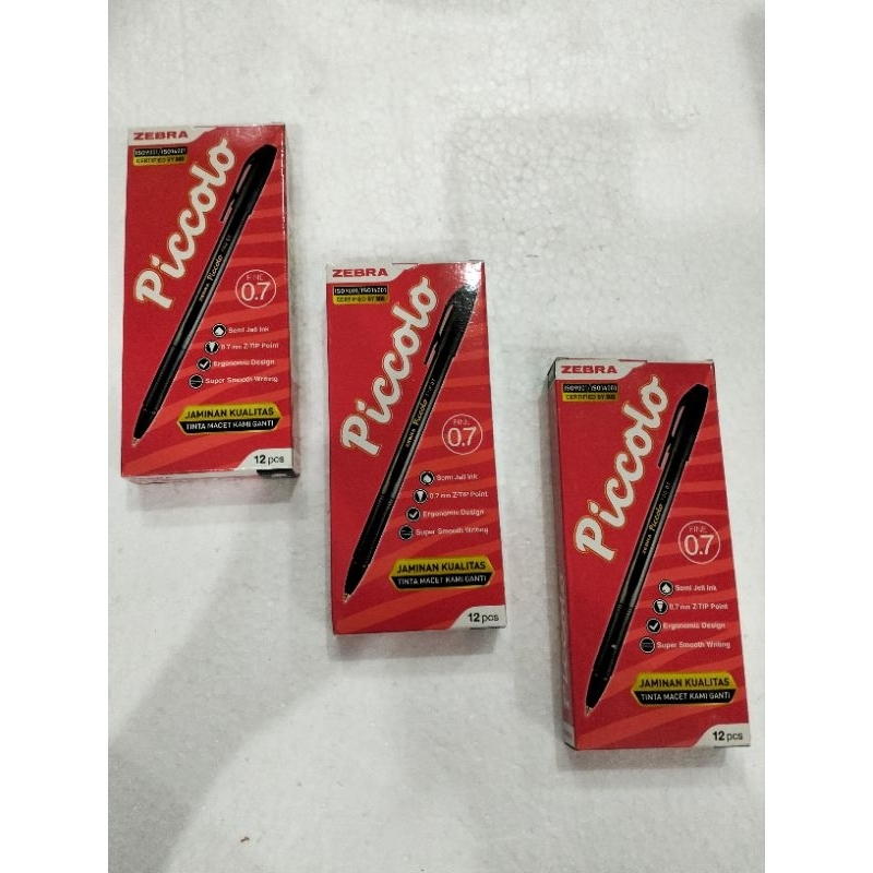 

PEN PICOLLO HITAM 0,7 MERK ZEBRA PEN HITAM PEN KANTORAN PEN SEKOLAHAN