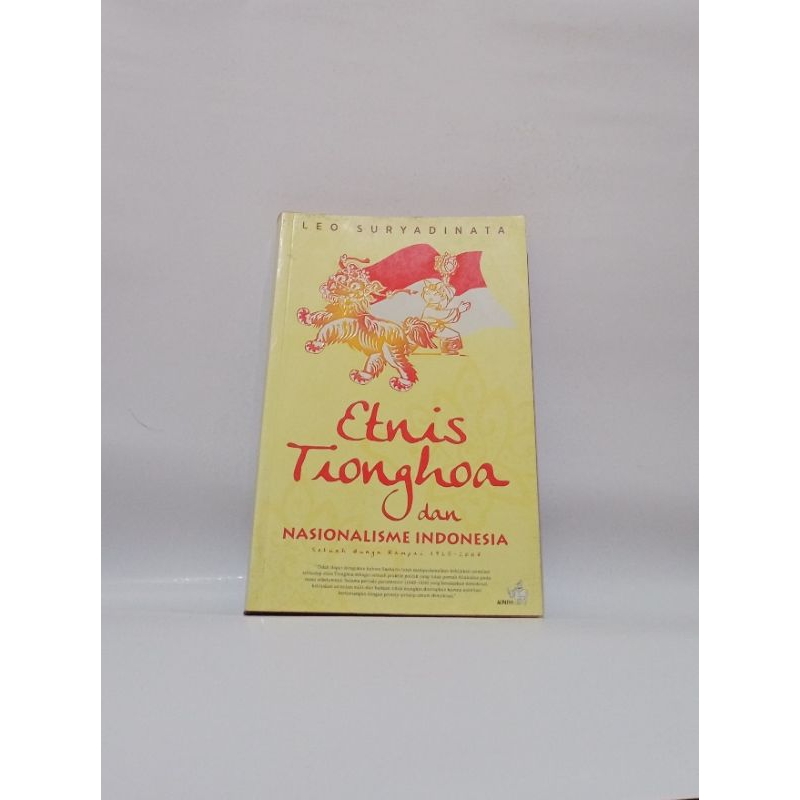 ETNIS TIONGHOA DAN NASIONALISME INDONESIA