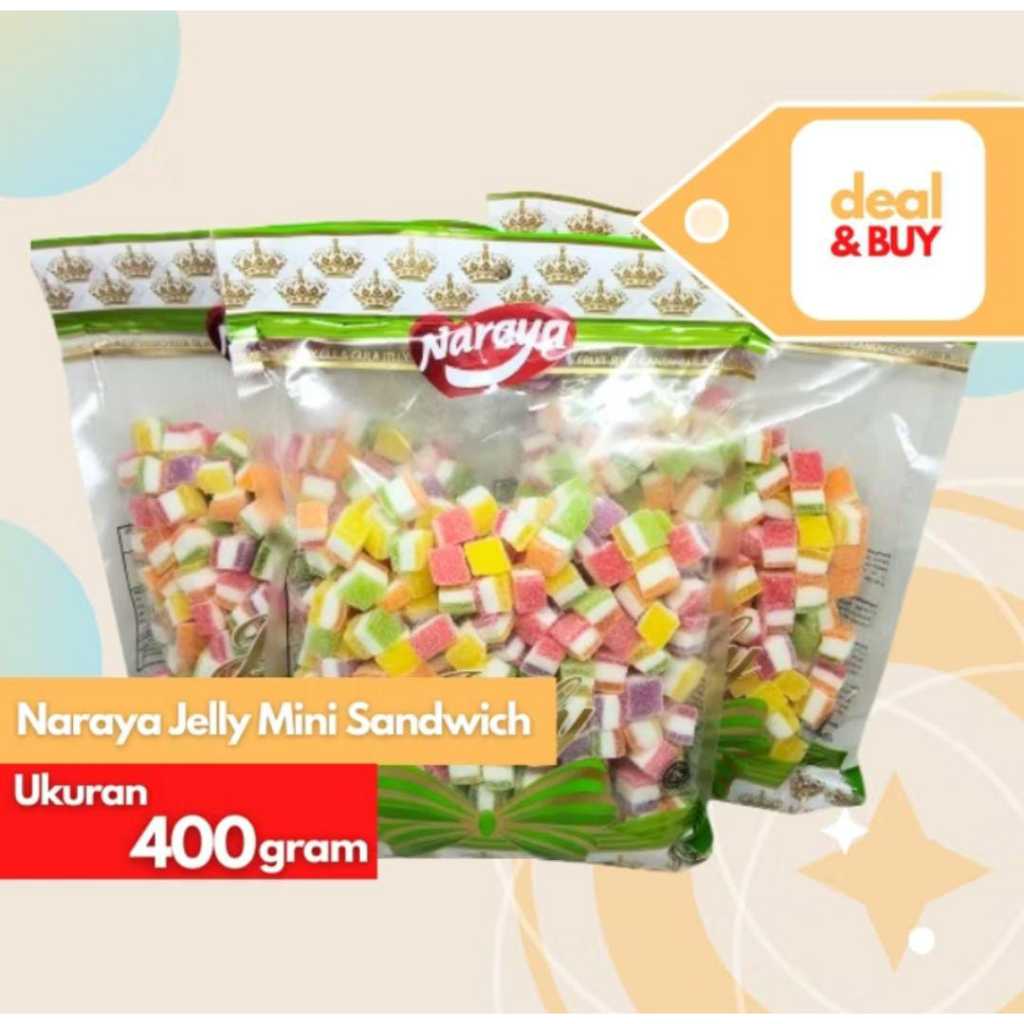 

NARAYA JELLY SANDWICH / PERMEN JELLY SANDWICH 400 GRAM