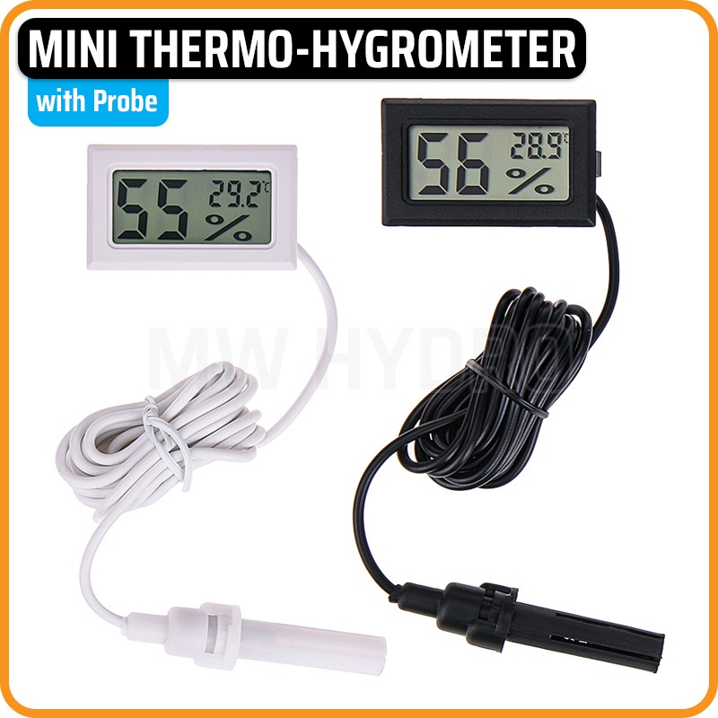 Mini Digital Thermometer & Hygrometer with External Probe
