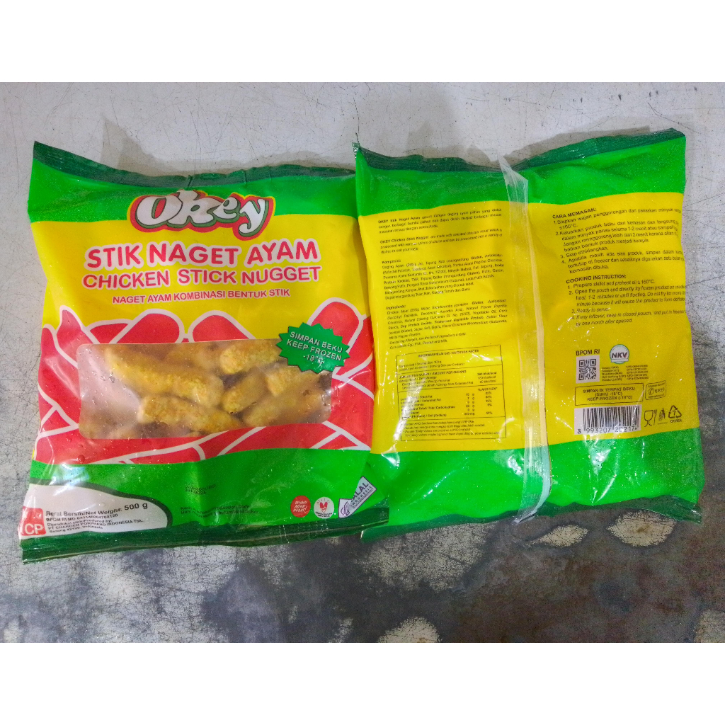 

Okey Nugget Stick kemasan 500 gr