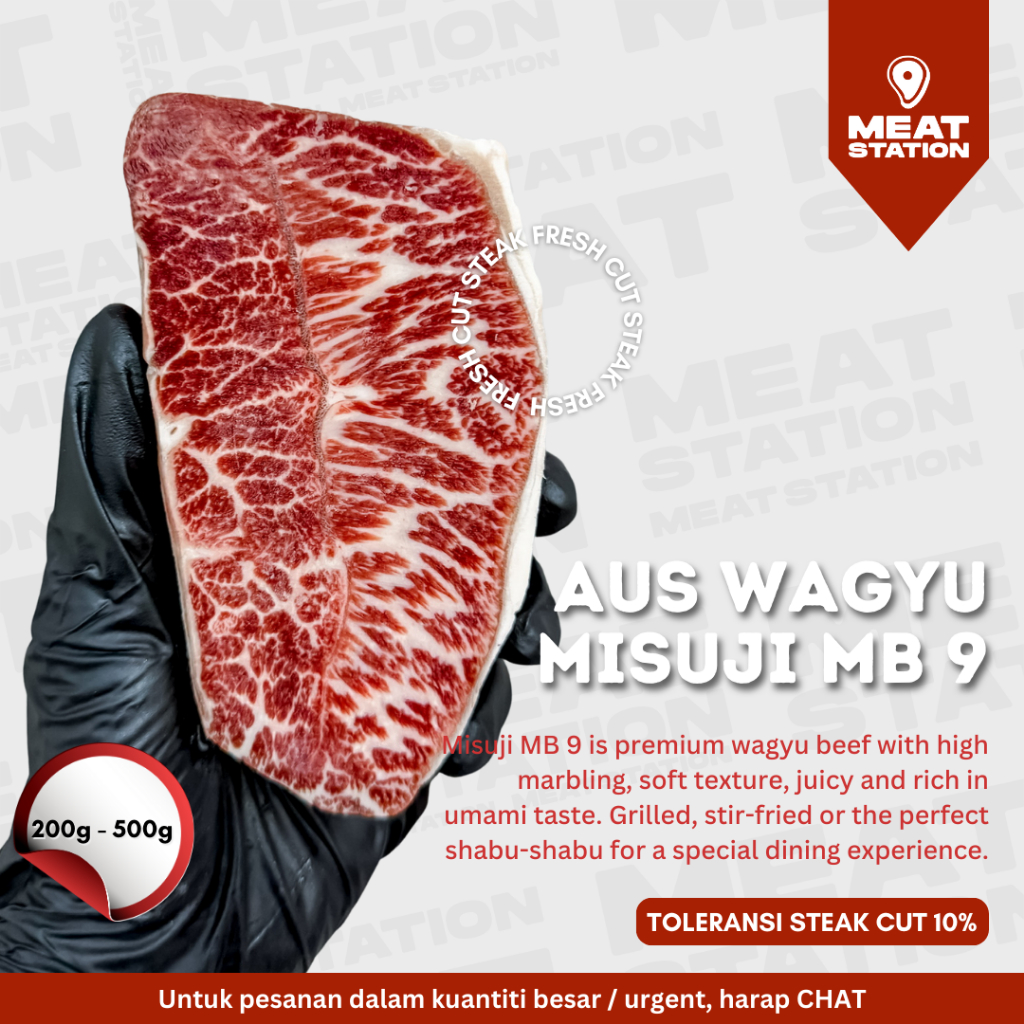 

AUS Wagyu Misuji MB 9 / Beef Steak / Beef Import