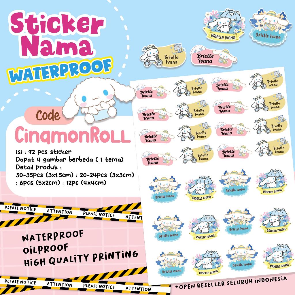 

PROSES CEPAT - 92PCS STICKER LABEL NAMA ANAK LUCU WATERPROOF OILPROOF AWET TAHAN LAMA BACK TO SCHOOL