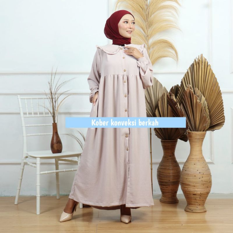 GAMIS LEBARAN FULL KANCING/KERAH CINTA LOVE