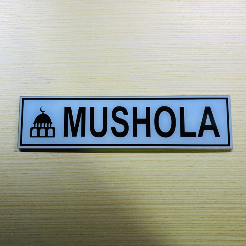 

Papan petunjuk akrilik MUSHOLA , MUSHOLLA Sigm board acrylic