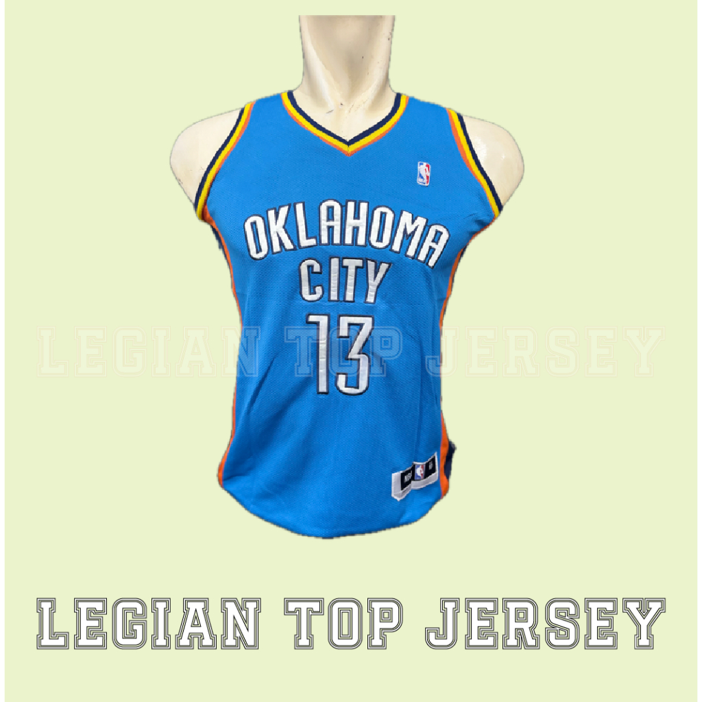 Obral Jersey Basket NBA Oklahoma City Thunder Biru GEORGE