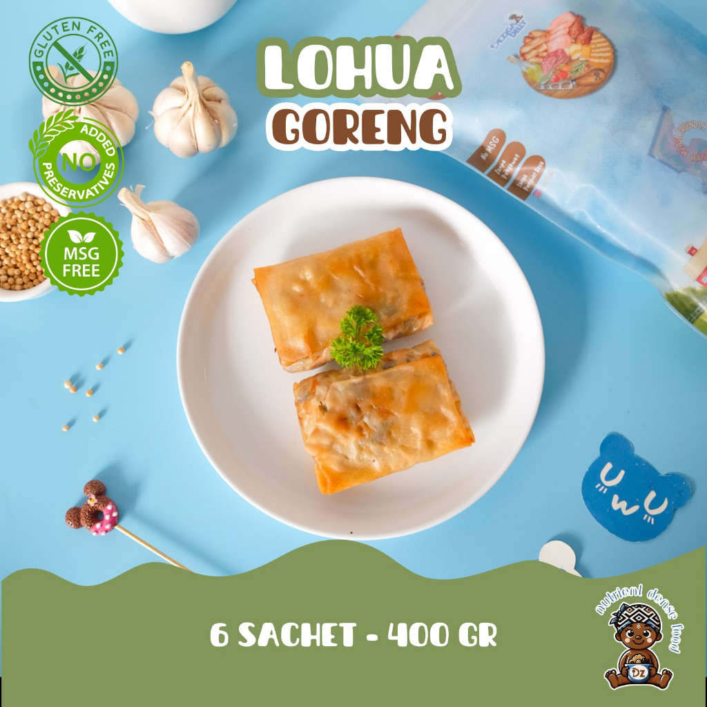 

Lohua Goreng 400gr | MPASI GLUTEN FREE HOME MADE DEZIGA BELLY | KURIR INSTAN SAMEDAY