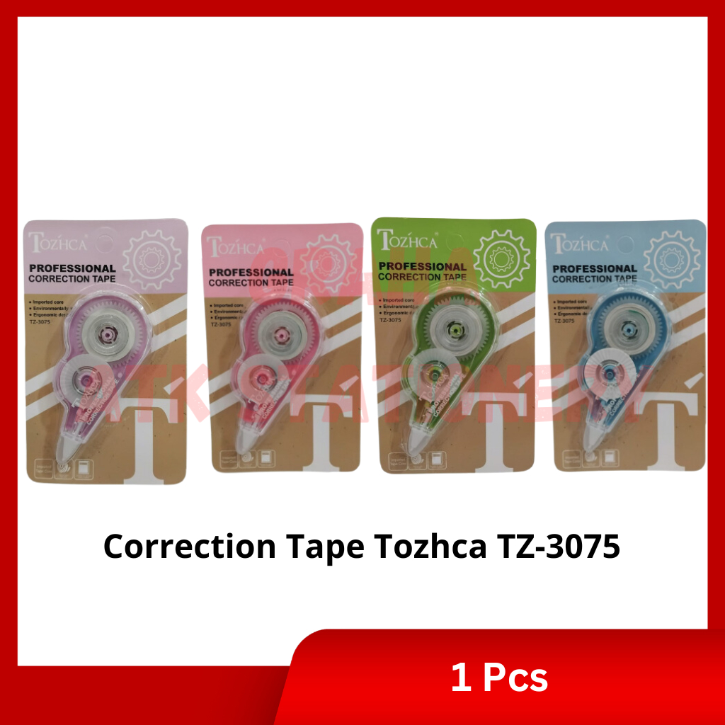 

[1 Pcs] Correction Tape Tozhca TZ-3075 / Penghapus Tipex Pita Kertas Tozhca TZ-3075