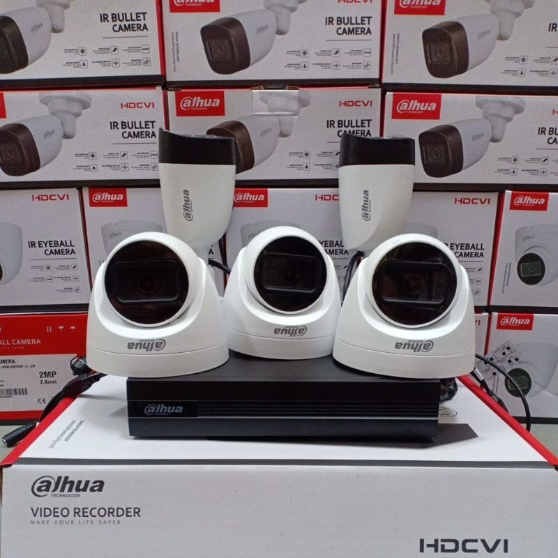 PAKET CCTV DAHUA 5 CHANNEL 5MP CAMERA CCTV _ CNTL