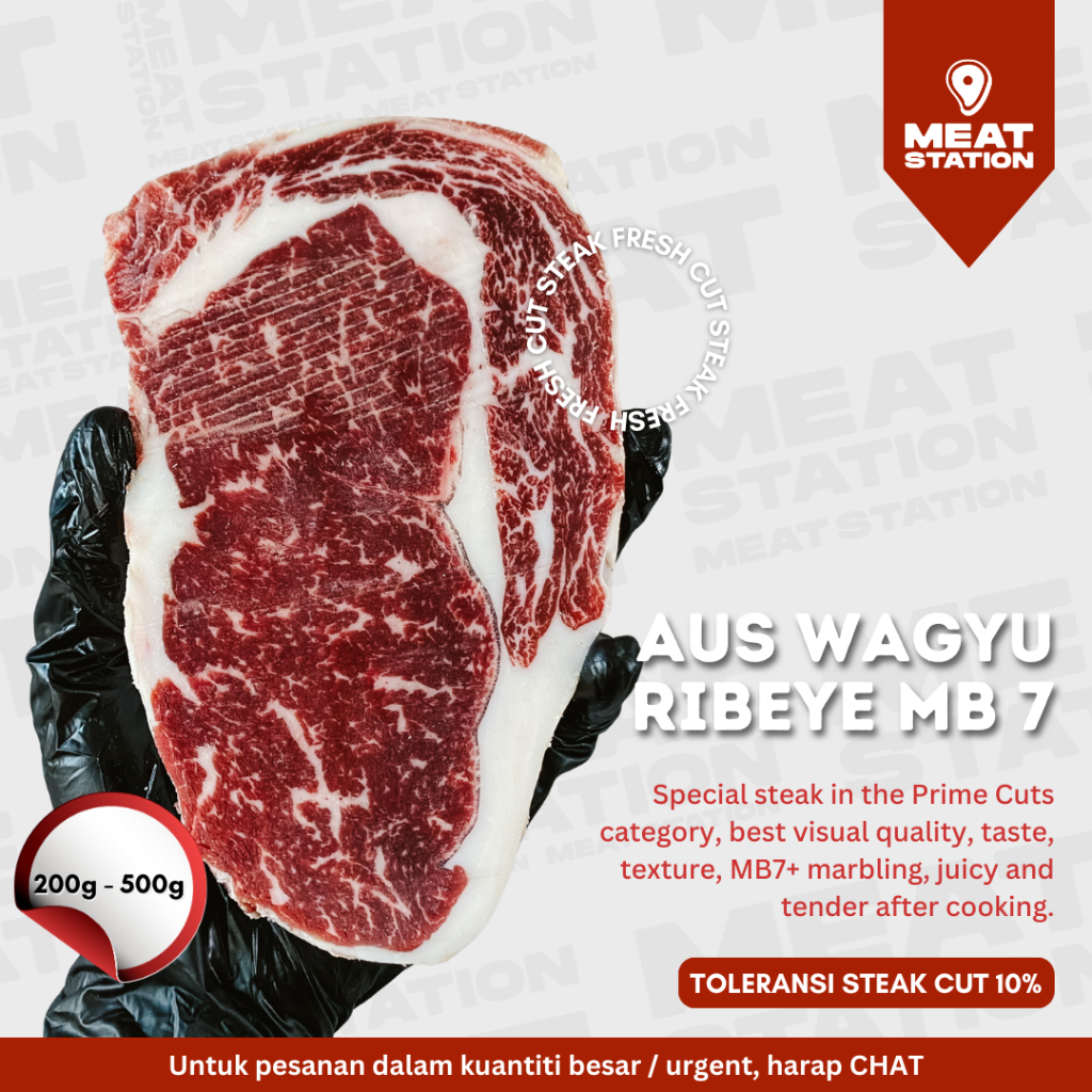 

AUS Wagyu Ribeye MB 7 / Beef Steak / Beef Import