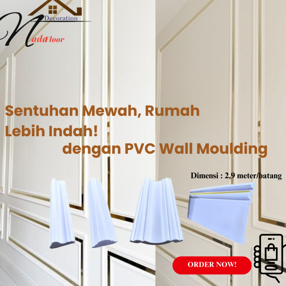 List moulding panel | List Profil Dinding wall moulding PVC Anti Air dan Rayap