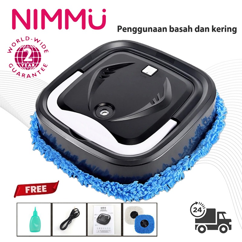 NIMMU Robot Pembersih Lantai Robot Pel Lantai Pembersih Lantai Otomatis Robot Pembersih Lantai