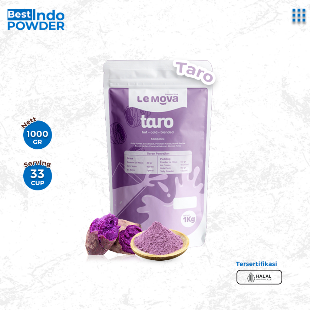 

BUBUK TARO LEMOVA 1Kg / POWDER TARO / BUBUK MINUMAN 1Kg