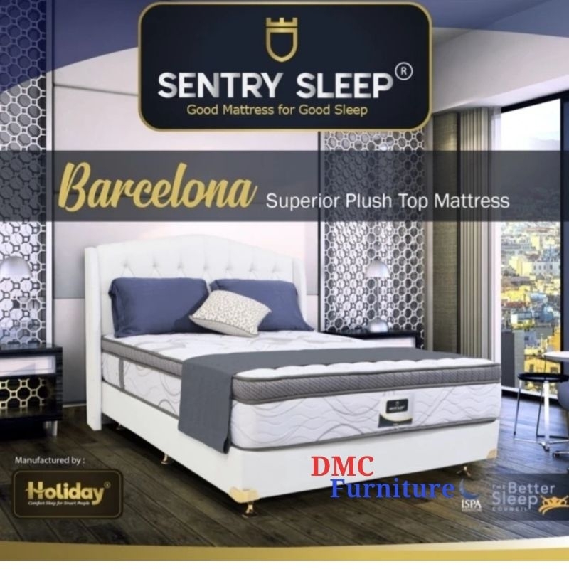 Kasur Springbed 120x200 CENTRY SLEEP BARCELONA Kasur Plustop tebal 32 cm kasur Premium