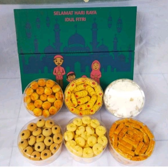 

10. HAMPERS KUE LEBARAN (SUPRIM KUE ISI 6) KUKER KUALITAS PREMIUM HARGA MURMER REKOMENDASI BUAT BAGI-BAGI THR LEBARAN