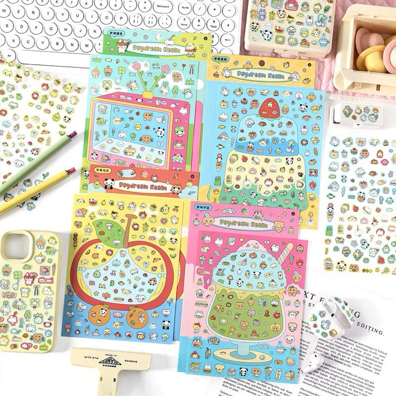 

sticker deco cute animal panda dekorasi journal readystock B3044