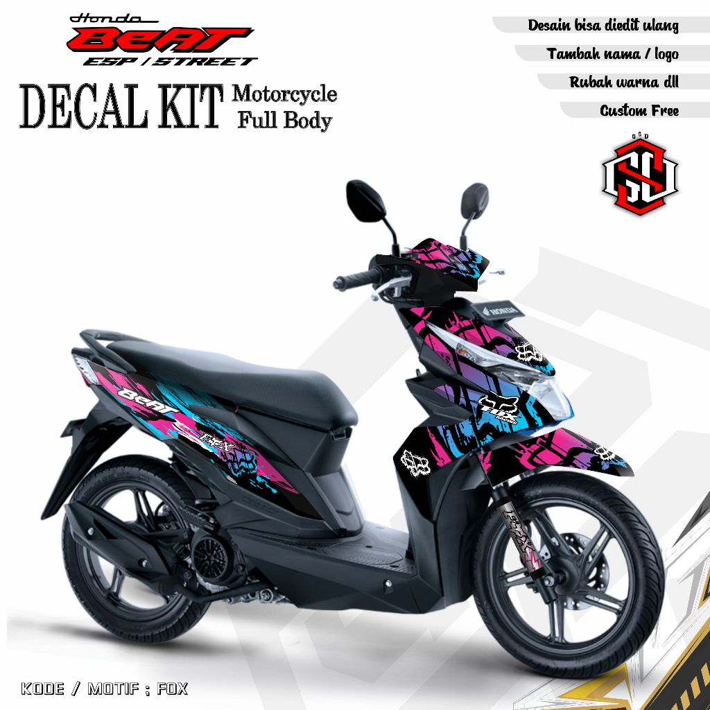 Decal Beat  esp / Street Full Body Decal Beat ESP Full Body Decal Beat Street Full Body FOX