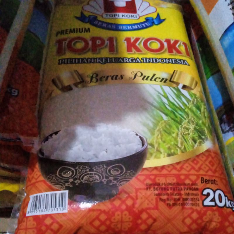 

beras topi koki 20kg