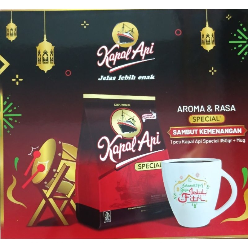 

KOPI KAPAL API SPECIAL 350 GRAM FREE MUG EDISI IDUL FITRI 2025