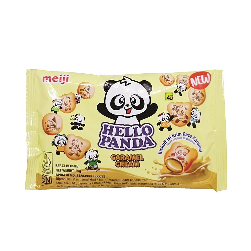 

25gr MEIJI HELLO PANDA CARAMEL CREAM BISCUIT