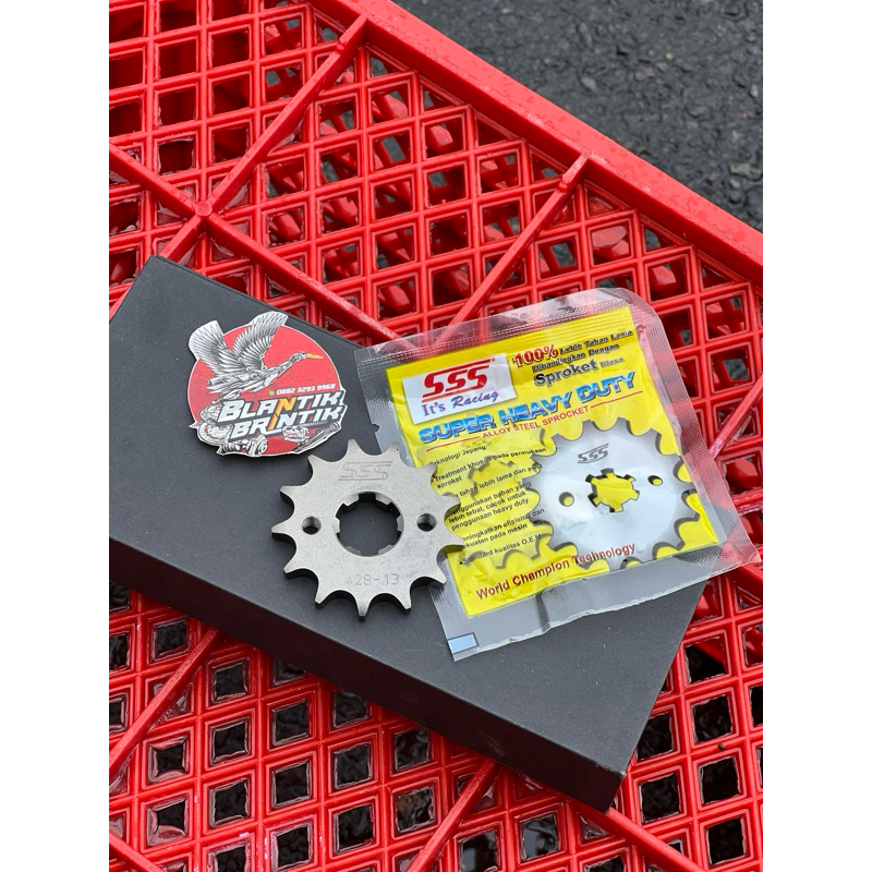 GEAR SSS GIR DEPAN SSS TIGER MEGAPRO GL UKURAN 428 (13 14 15 16) ger sss honda tiger megapro gl 428