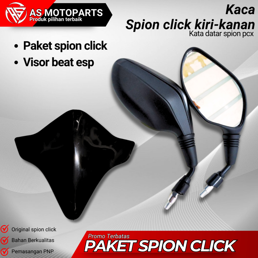 PAKET SPION CLICK + VISOR BEAT FI BEAT DELUXE SPION CLICK BEAT ESP BEAT FI BEAT DELUXE
