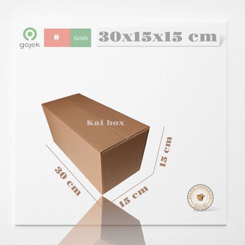 

kardus ukuran 30x15x15 cm box singel wall polos ST