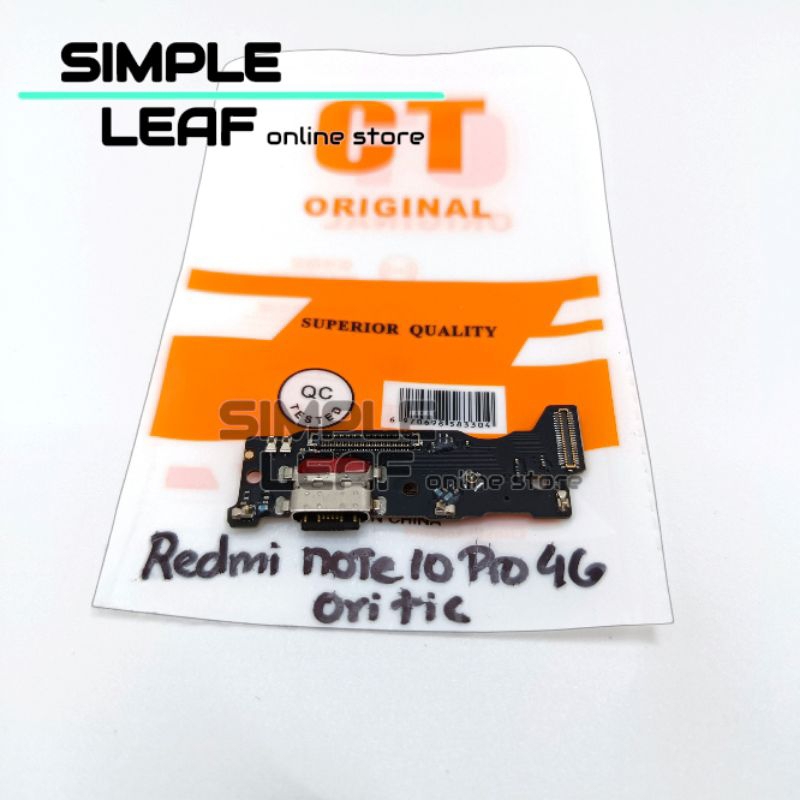 FLEXIBEL FLEXIBLE KONEKTOR CHARGER CON CAS MIC HF TC XIAOMI REDMI NOTE 10 PRO 4G ORIGINAL + IC