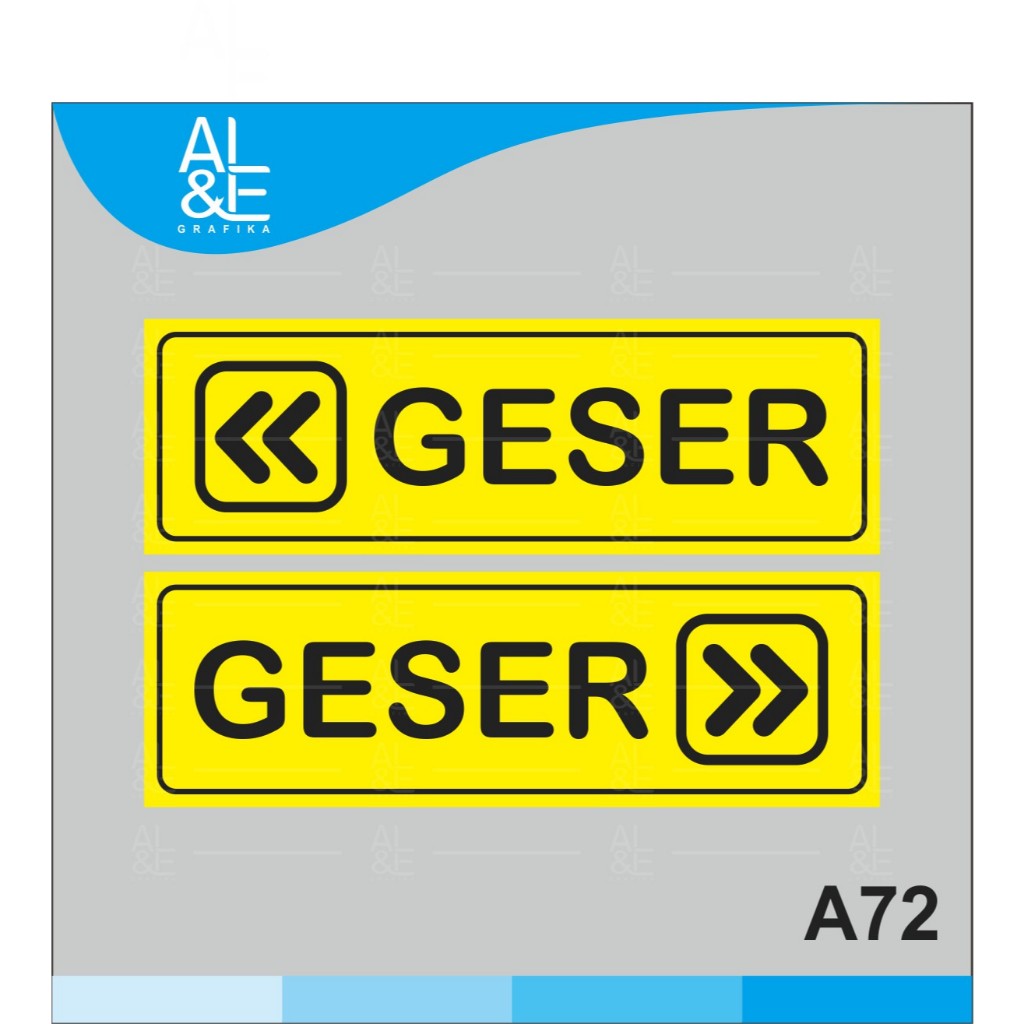

A72 - Acrylic Sign, Stiker Akrilik Geser Kiri Kanan, Landscape, Premium dan Tahan Air, Termurah, Bisa Custom