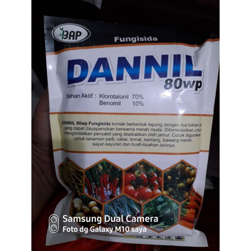 fungisida 2 bahan aktif dannil 80wp
