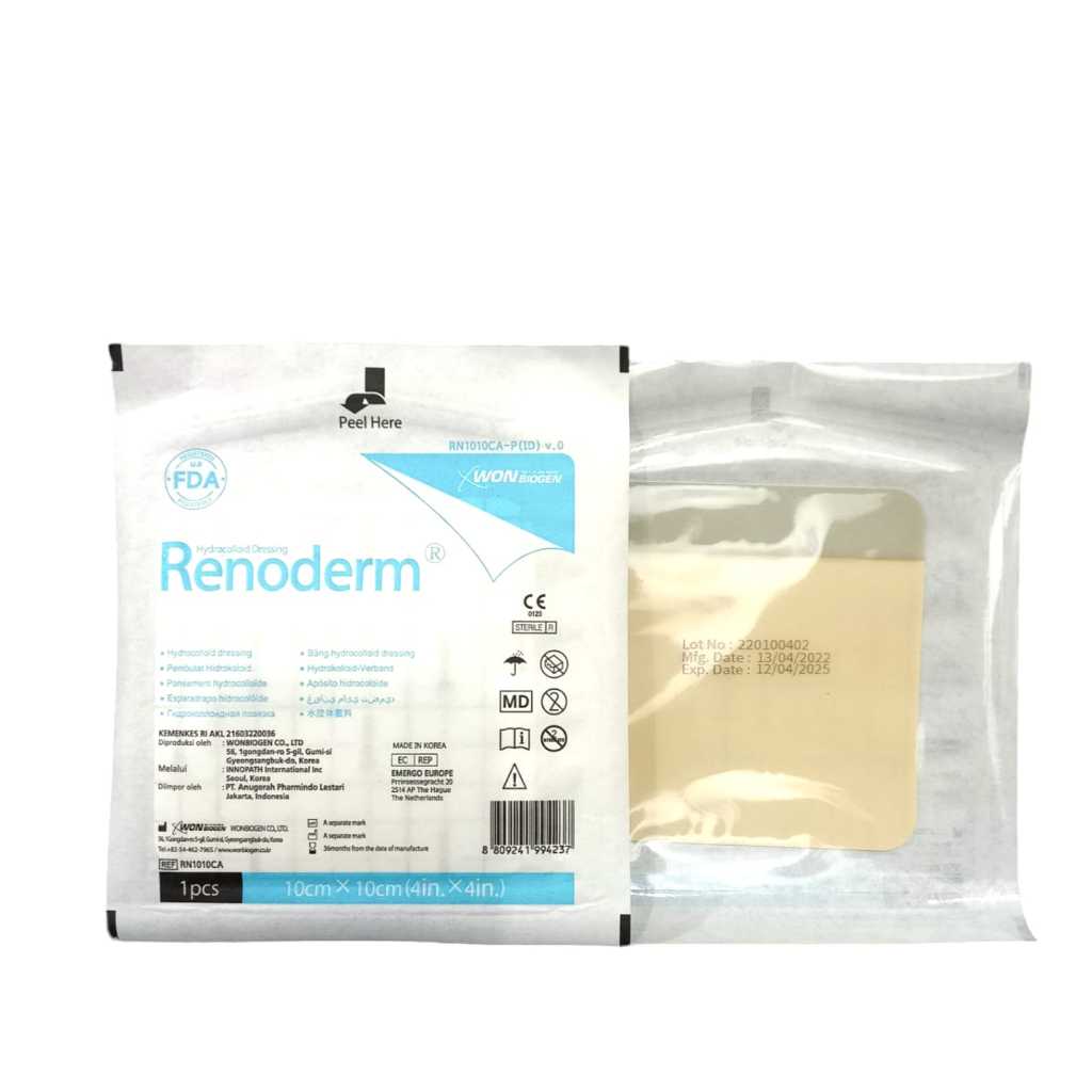 Renoderm 10x10cm  Renoderm Hydrocolloid Dressing 10cm x (4in 4in.)