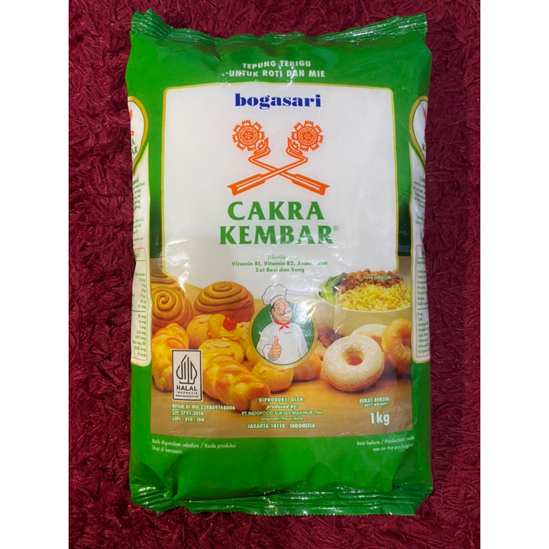 

TEPUNG TERIGU CAKRA KEMBAR bogasari 1kg